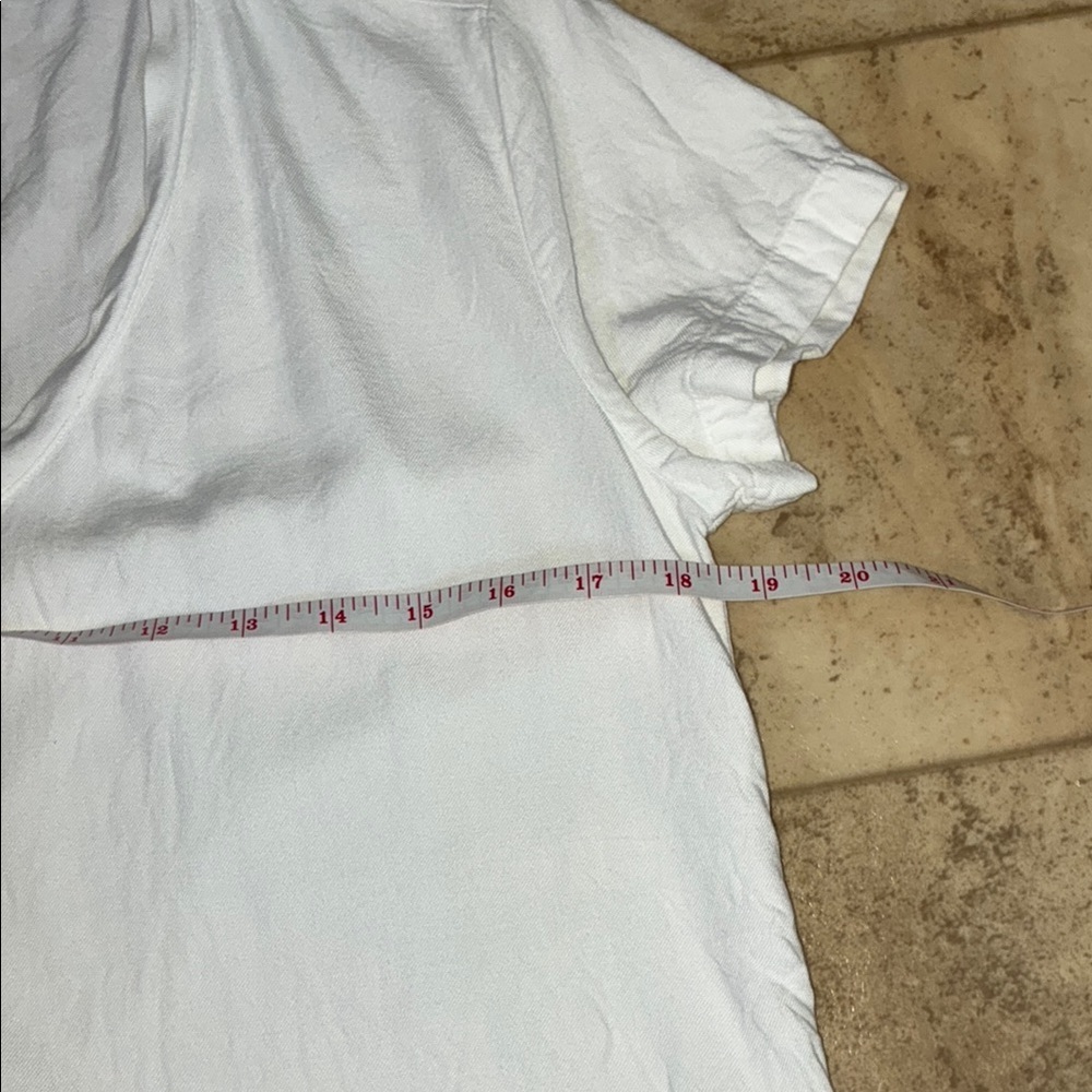 Cloth & Stone White Relaxed Ruffled Tee - Picture 8 of 9